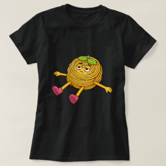 パスタポロ 寝転がって 疲れて 消耗しきった Tシャツ