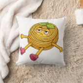 パスタポロ 寝転がって 疲れて 消耗しきった Tシャツ クッション (ブランケット)