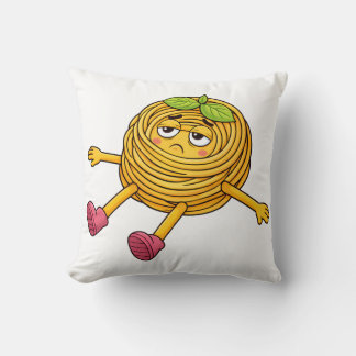 パスタポロ 寝転がって 疲れて 消耗しきった Tシャツ クッション