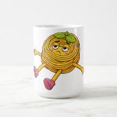 パスタポロ 寝転がって 疲れ果てた Tシャツ コーヒーマグカップ (中央)