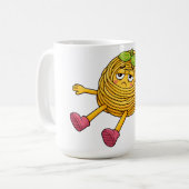 パスタポロ 寝転がって 疲れ果てた Tシャツ コーヒーマグカップ (正面左)