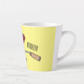 パスタメーカー漫画イラストレーション カフェラテマグ (右)