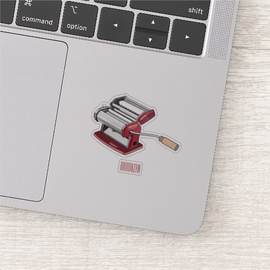 パスタメーカー漫画イラストレーション シール (詳細)