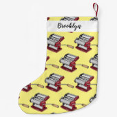 パスタメーカー漫画イラストレーション スモールクリスマスストッキング (裏面)