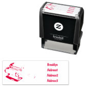 パスタメーカー漫画イラストレーション セルフインキングスタンプ (インサイチュ)