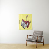 パスタメーカー漫画イラストレーション タペストリー (インサイチュ)