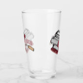 パスタメーカー漫画イラストレーション タンブラーグラス (左)