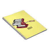 パスタメーカー漫画イラストレーション ノートブック (右側)