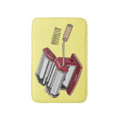 パスタメーカー漫画イラストレーション バスマット (正面縦)