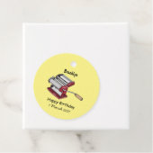 パスタメーカー漫画イラストレーション フェイバータグ (インサイチュ)