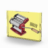 パスタメーカー漫画イラストレーション フォトブロック (右)