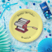 パスタメーカー漫画イラストレーション ペーパープレート (パーティー)