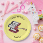 パスタメーカー漫画イラストレーション ペーパープレート (パーティー)