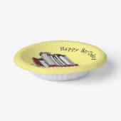 パスタメーカー漫画イラストレーション ペーパーボウル (傾斜あり)