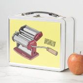 パスタメーカー漫画イラストレーション メタルランチボックス (インサイチュ)