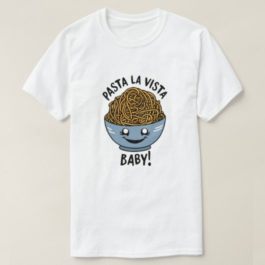 パスタラビスタスパゲッティ Tシャツ (デザイン正面)