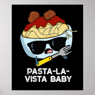 パスタラビスタベビーおもしろいフードパスタプンダークBG ポスター