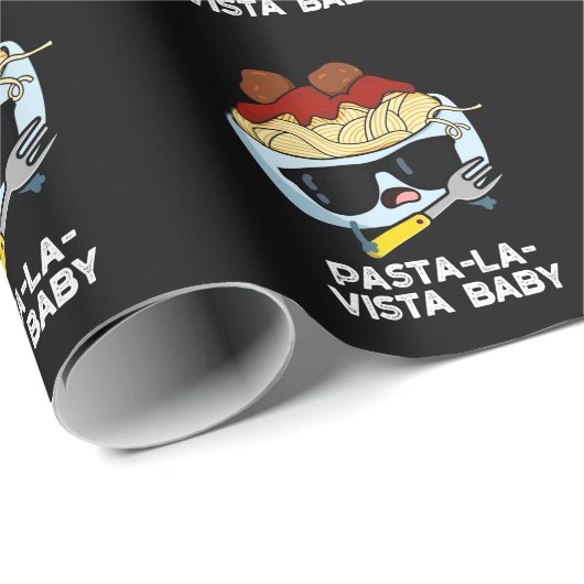 パスタラビスタベビーおもしろいフードパスタプンダークBG ラッピングペーパー (ロールコーナー)