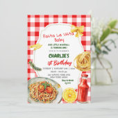 パスタラビスタベビーイタリアンテーマファースト誕生日 招待状 (スタンド正面)