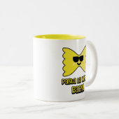 パスタラビスタベビー!かわいいパスタパン漫画 ツートーンマグカップ (正面右)