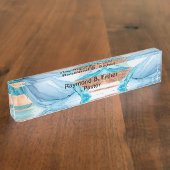 パスターアクリル名プレート デスクネームプレート (側面)