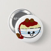 パスタ及びミートボール 缶バッジ (正面&裏面)