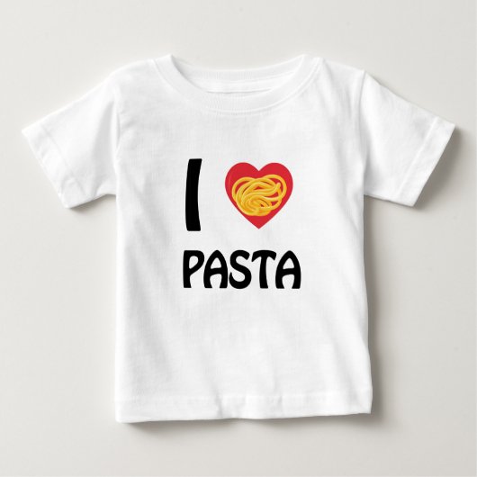 パスタ大好き ベビーTシャツ (正面)