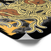 パスタ好きスパゲッティモンスターアニメ ポスター (角)