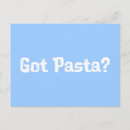 パスタ得ギフト ポストカード (正面)