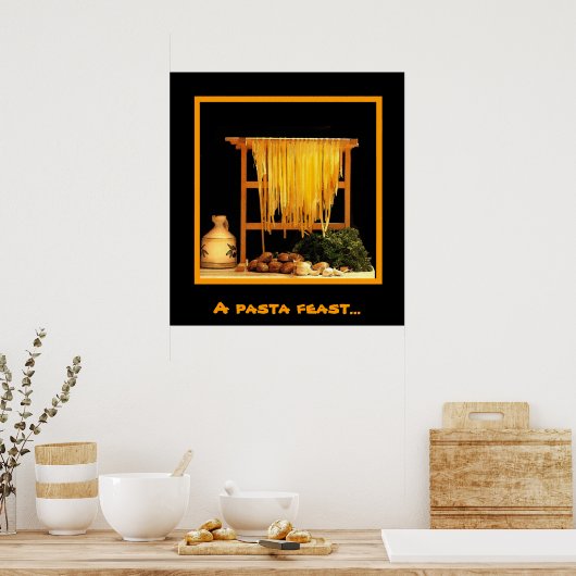 パスタ料理 ポスター (キッチン)