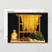 パスタ料理 ポストカード (正面/裏面)