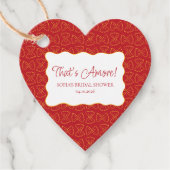 パスタ柄が愛らしいイタリアン ブライダルシャワー フェイバータグ (正面)