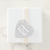 パスタ柄の愛がテーマのイタリアンウェディングシャワー フェイバータグ (インサイチュ)