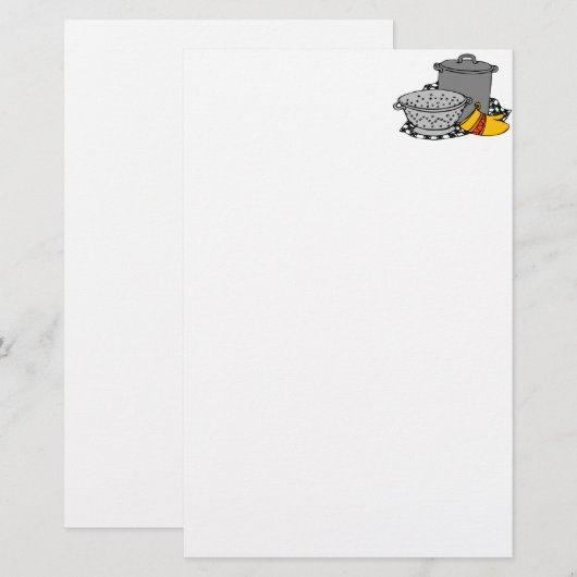 パスタ用具 便箋 (正面/裏面)