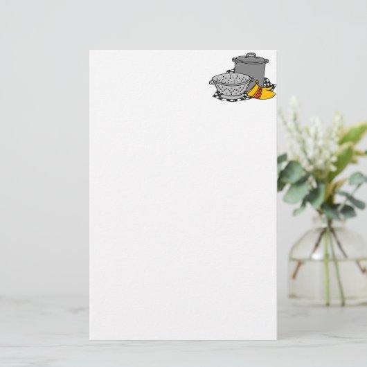 パスタ用具 便箋 (スタンド正面)