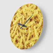 パスタ背景 ラージ壁時計 (傾斜)