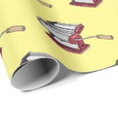 パスタ製造機の漫画イラスト ラッピングペーパー (ロールコーナー)