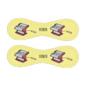 パスタ製造機の漫画イラスト 野球ボール (パネル)