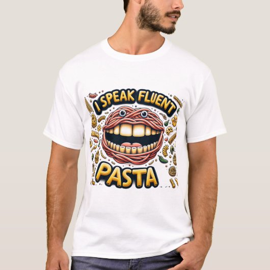 パスタ話ーが堪能 Tシャツ (正面)