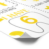 パスタ誕生日マイルストーン記号1064 ポスター (角)