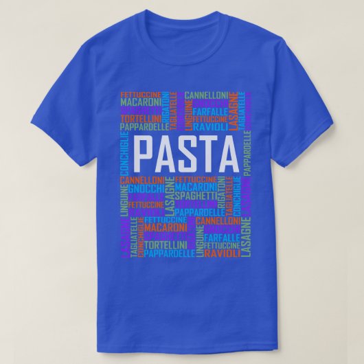 パスタ語 Tシャツ (デザイン正面)