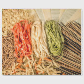 パスタ違うーの種類 ラッピングペーパー (フラット)