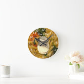 パスタ食べス時計 ラウンド壁時計 (ホーム)