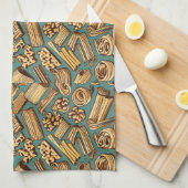 パスタ魔法 キッチンタオル (四つ折り)