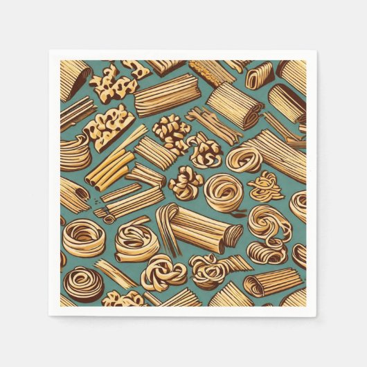 パスタ魔法 スタンダードカクテルナプキン (正面)