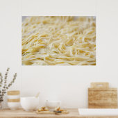 パスタ麺のクローズアップ ポスター (キッチン)