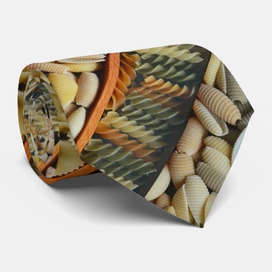 パスタ麺の写真 ネクタイ (ロール)