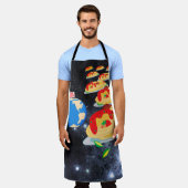 パスタ·エイリアン侵入 エプロン (着用した状態)