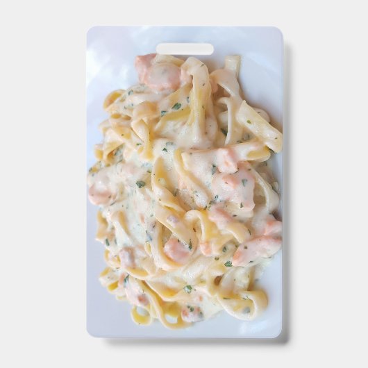 パスタ カスタム 食品 フォト バッジ (正面)