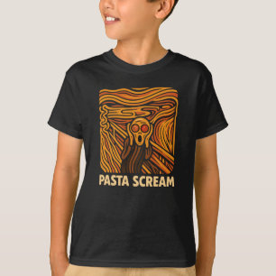 パスタ・スクリーム・アート・スクリーム・オブ・スパゲッティ Tシャツ